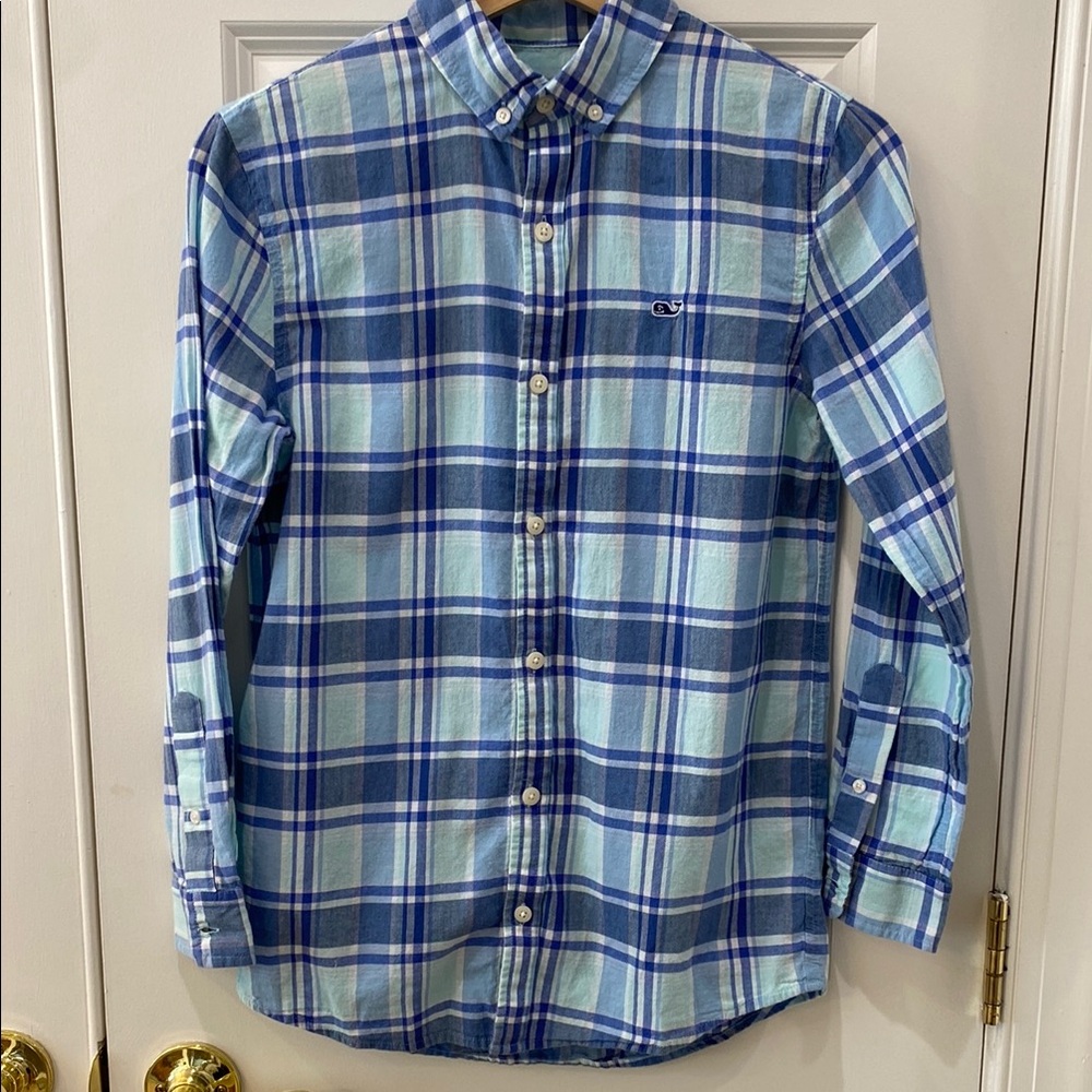 Vineyard Vines Whale shirt, 100% cotton, boys M 💙